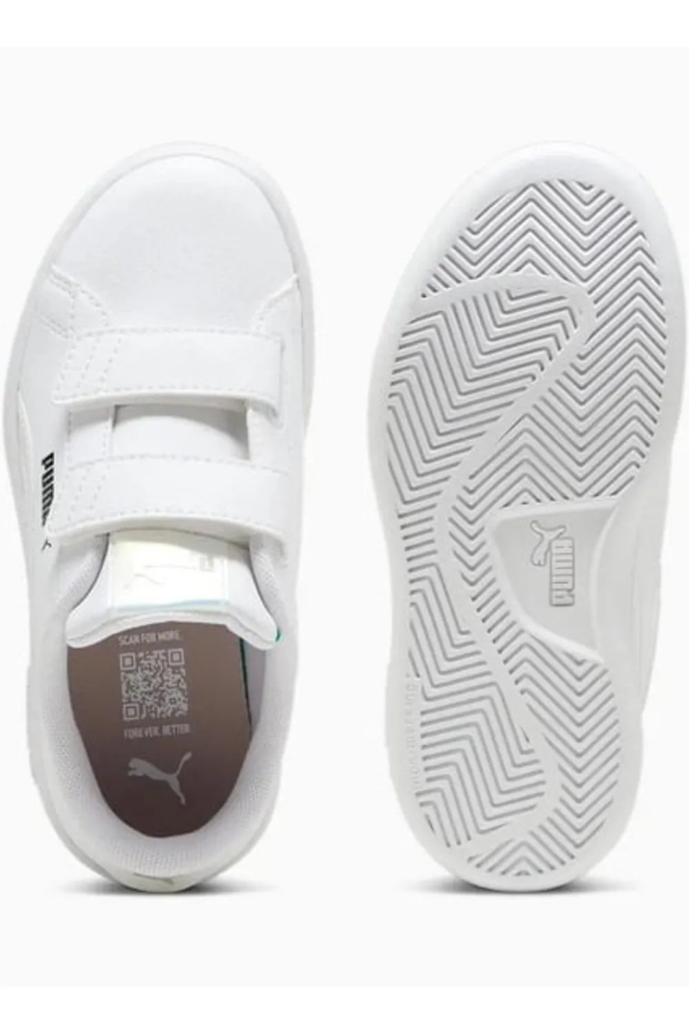 Puma Çocuk Smash 3.0 Holo 2.0 V PS Sneaker Beyaz  Spor Ayakkabı 39829301