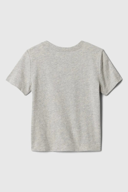 GAP Erkek Açık Melanj Gri Tişört 609749004